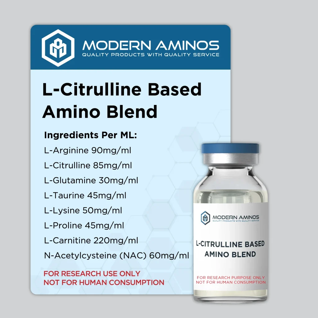 L-Citrulline Based Amino Blend (20ML) — amino blend research solution from Modern Aminos for amino-blend research.